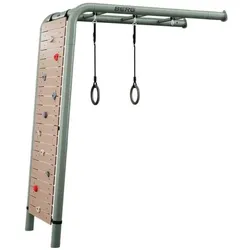 BERG PlayBase Wall Grün »Peak Set« inkl. Kletterwand und Turnringen
