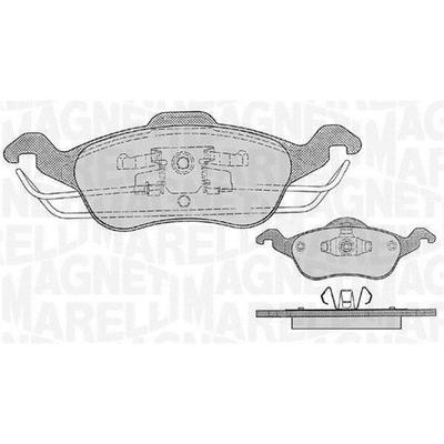 MAGNETI MARELLI Bremsbelagsatz, Scheibenbremse 363916060255 für Ford