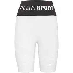 PLEIN SPORT Sportleggings, Größe S in Weiß 01