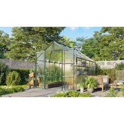 Vitavia Gewächshaus "Jamaika" inkl. Ready2Grow Zubehör-Set,smaragd grün,8,3 m2