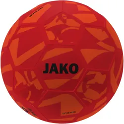 JAKO Iconic Winter Fußball Trainingsball 690 - orange/rot/schwarz 5