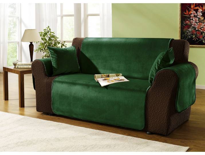 Edel und angenehm: Rutschfeste Wohnaccessoires für Sie!, Tanne, Größe 103 (Couchschoner, 100x200 cm)