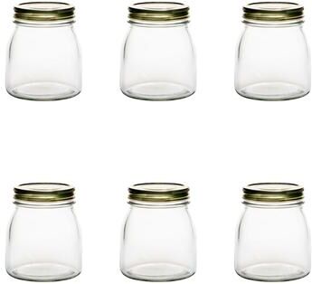 10 Strawberry Street Catania Canning Jar, Set of 6