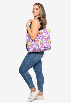 Women's Rope Tote Bag Beach Carry-On by Hello Kitty in Green