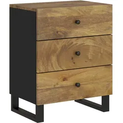 vidaXL Nachttisch 50x33x62 cm Massivholz Mango & Holzwerkstoff