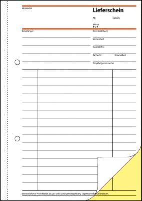 Formularbuch Set Sigel T1229, 2 x Lieferscheine SD011, A5, 4 x 40 Blatt, selbstdurchschreibend + gratis Notizbuch SN200, A5, 200 Seiten, kariert