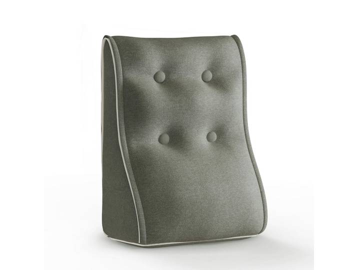 Vercart Rückenkissen Kopfteilkissen Polyesterleinen grau 40/22cm, Grau, Mode, 22x40 cm, Heimtextilien, Wohntextilien, Kissen, Rückenkissen