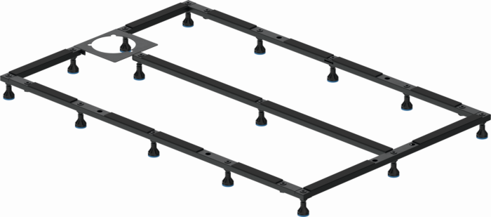 Duravit Fußgestell 791107000000000 120 x 100 cm, für Duschwanne