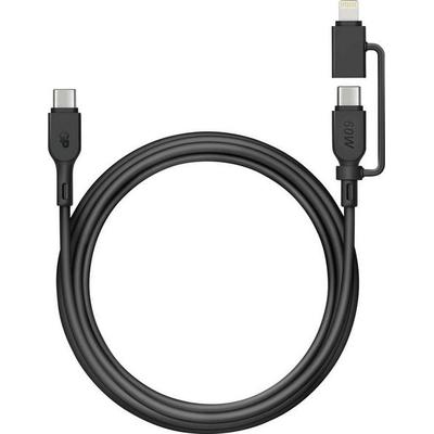 GP USB-Kabel USB-C®, Apple Lightning Stecker 1.50m Schwarz GPCBCXBPBKUSB964