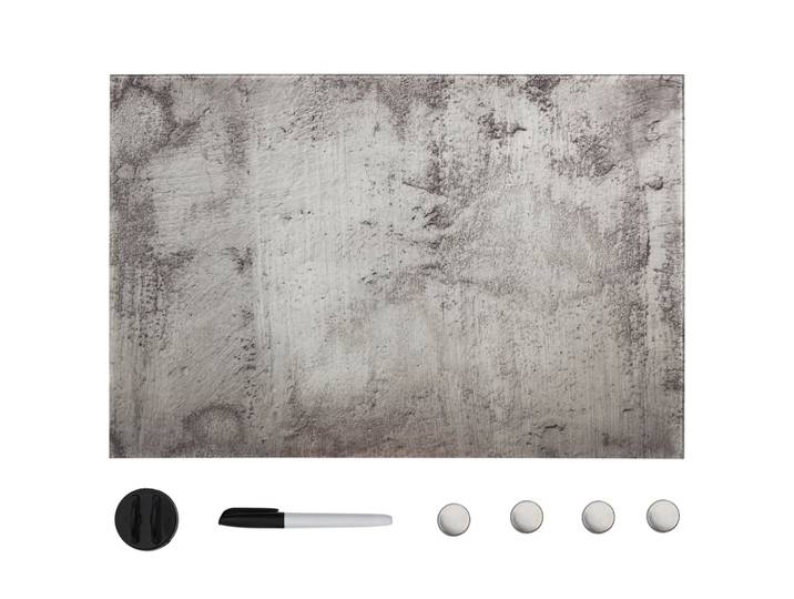 vidaXL Magnettafel Wandmontage Glas 60x40 cm