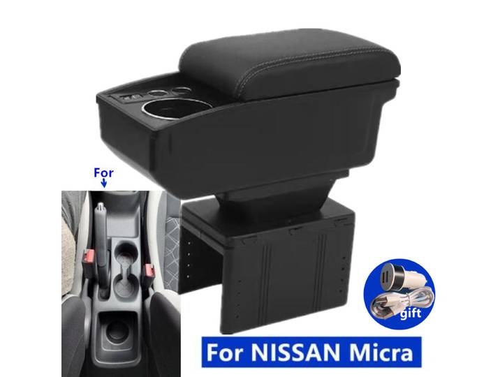 Boîte d'accoudoir pour Nissan Micra K14, pour nouvelle Nissan Micra 2020 2021 2022 2023 2024, boîte de rangement pour voiture, accessoires de voiture