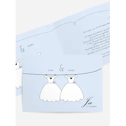 Einladungen zur Hochzeit selbst gestalten mit Spruch und Fotos im Onlinedesigner bei Meine-Kartenmanufaktur.de