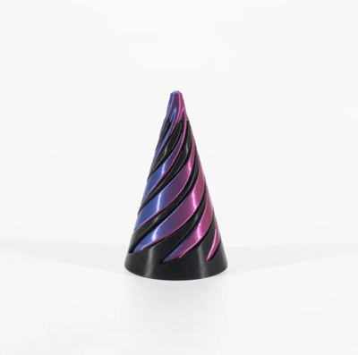 Inspire Picks 3D Printed Spiral Cone Toy Impossible Pyramid Passthrough Sculpture Pass Through Pyramid Toy Mini Vortex Thread Illusion d
