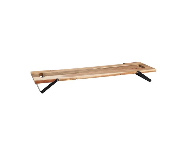 Servierbrett Akazienholz 67 x 20 cm natur/schwarz