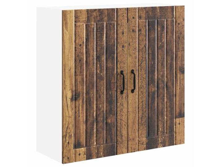 IBUQDDV Wandschrank Lucca Altholz 80 x 31 x 80 cm Holzwerkstoff Geschirrspüler-Paneel, Holzwerkstoff, Innenbereich, rechteckige Form, robuste Rahmenkonstruktion, moderne Ästhetik,