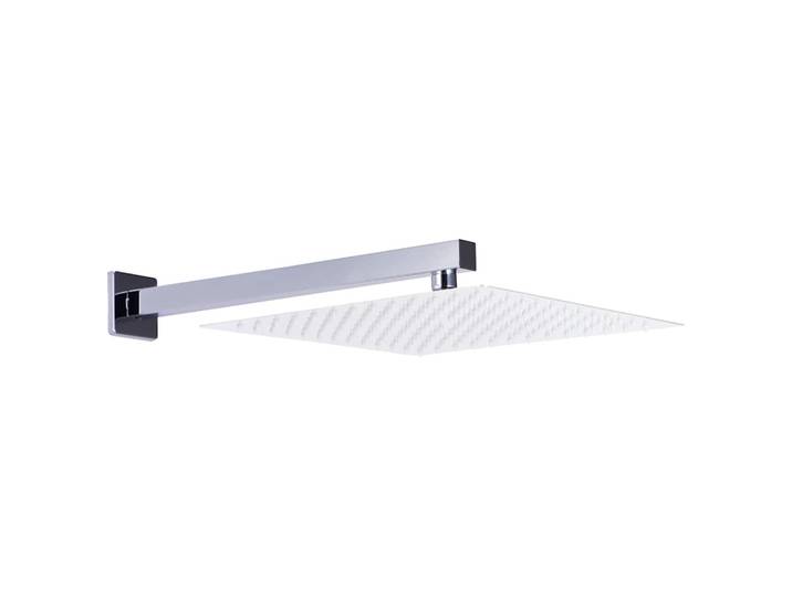 vidaXL Duscharm Quadratisch Edelstahl 201 Silbern 30 cm