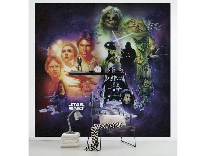 Papier peint Star Wars Poster Collage 250 x 250cm
