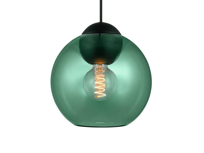 BUBBLES Hängelampe, grün, Ø 24 cm, Glas, E27 - Halo Design - Wohnzimmer - Einflammig