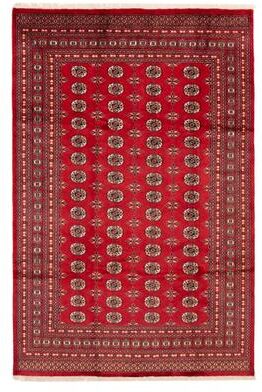 ECARPETGALLERY Hand-knotted Finest Peshawar Bokhara Red Wool Rug - 6'9 x 10'4