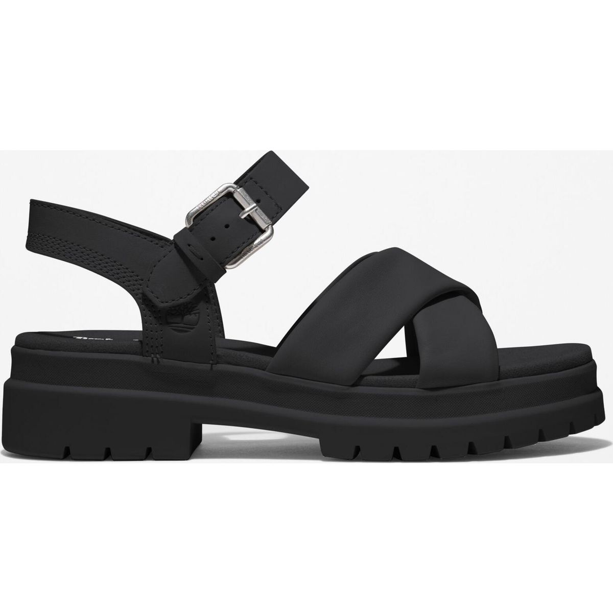 Timberland Womens Backstrap Sandal jet black 9.5 Wide Fit TB0A2QVJ0151-9.5-Wide Fit
