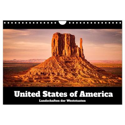 USA: Landschaften der Weststaaten (Wandkalender 2026 DIN A4 quer), CALVENDO Monatskalender