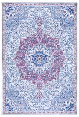 SAFAVIEH Serapi Machine Washable Sayime Medallion Distressed Rug