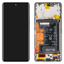 Honor Display Unit fur X50, mit Battery, Silver (Display, Honor Magic6 Lite, Honor X50), Mobilgerät Ersatzteile, Silber