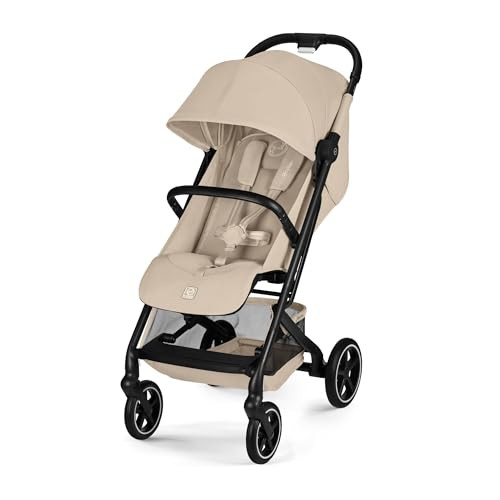Cybex Gold BEEZY Kinderwagen met Ergonomische Ligstand, Compact Opvouwbaar, Almond Beige