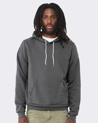Bella + Canvas 3719 Sponge Fleece Hoodie in Asphalt size Medium B3719, BC3719