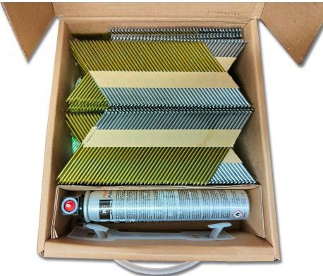 Kicloutou clou en bande 34° LISSES 2.8x50 boite de 2200 avec gaz