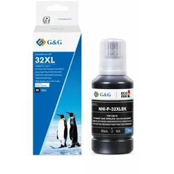 G&G HP 32 XL Pigmenttinte Schwarz 135 ml