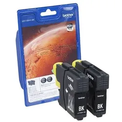 Brother 2er-Pack Tintenpatronen »LC-1100HYBK« schwarz schwarz