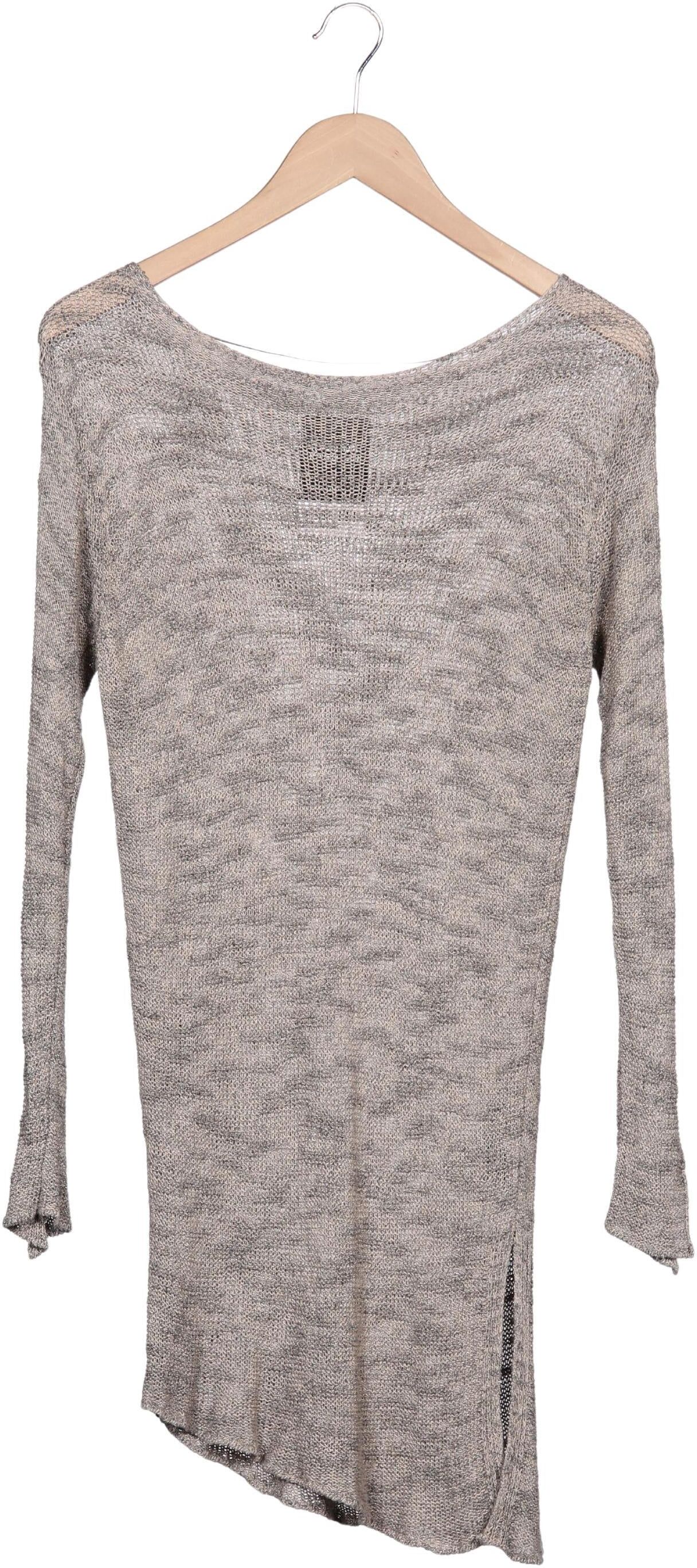 Zara Damen Pullover, Grau, Gr. S, Viskose - Second Hand