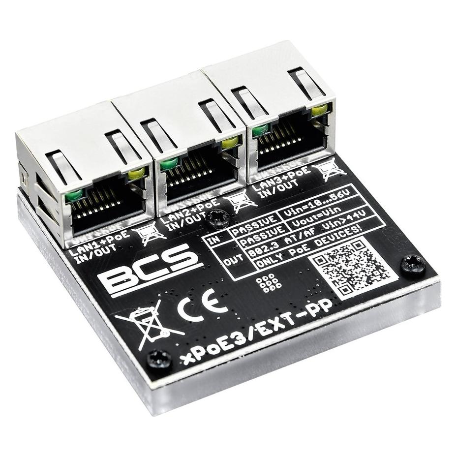 BCS Switch -xPoE3/EXT-PP Switch PoE, extender 3x PoE (BCS-xPoE3/EXT-PP)