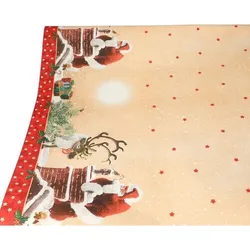 Papstar 12 Rollen Tischdecke, Papier 3 m x 1,2 m `Dans la Cheminee`