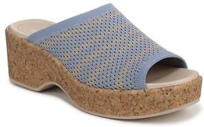 Women's Very Ready Platform Sandal by Bzees for LifeStride in Stone Wash Blue (Size 7 M)