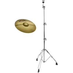 Paiste 101 Brass 14" Crash + gerader Beckenständer SET