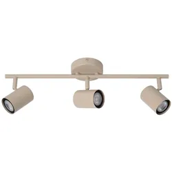 Lucide, Deckenstrahler, JASPER - Plafondspot - 3xGU10 - Taupe (GU10)