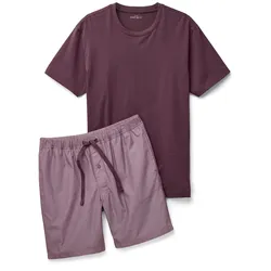 Tchibo - Shorty-Pyjama-Set - Herren - Gr. 4XL - dunkellila