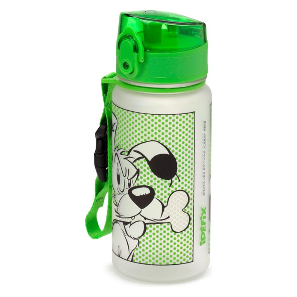 Puckator Idefix (Dogmatix) Asterix Kinder wiederverwendbare bruchsichere Wasserflasche mit Pop-Top 350ml (0.35 l) (24228212)