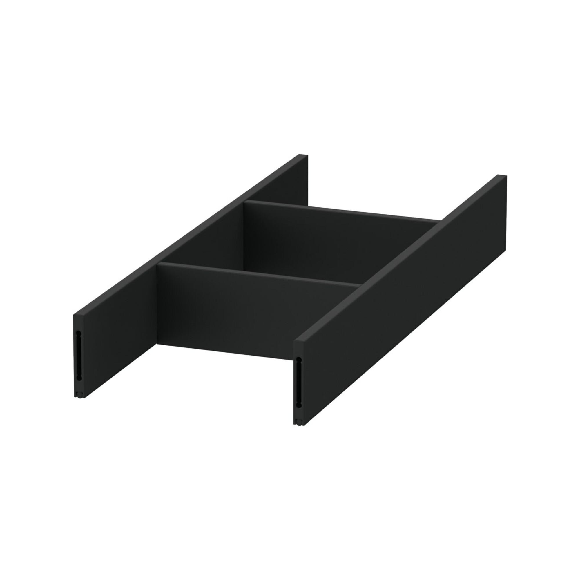Duravit Inneneinteilung Qatego Alu, Diamantschwarz, 10,5x37,1x5,5cm (UV9577000000000)