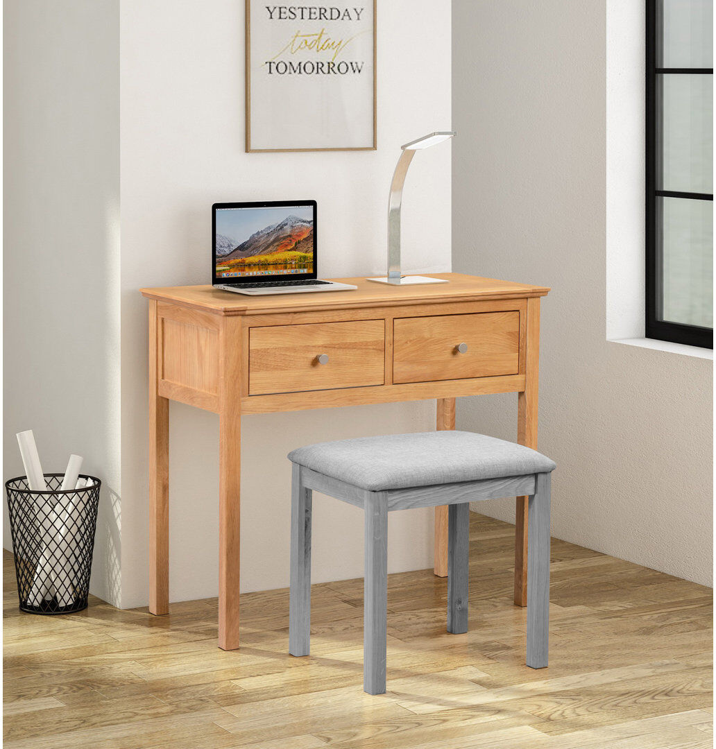 August Grove Madelynn Dressing Table Storage Included Brown 75cm H X 86cm W X 40cm D