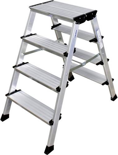 KRAUSE MONTO Doppel-KlappTritt Treppo, 2x4 Stufen