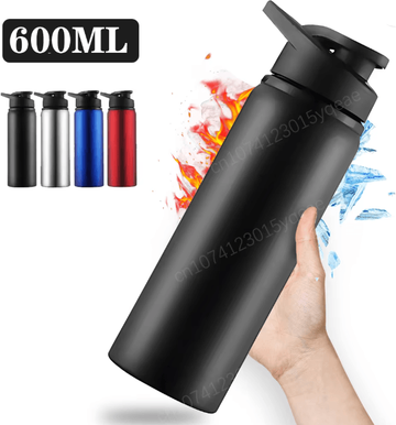 Inspire Essentials Metal Leakproof Water Bottle For Outdoor Sports And Travel k 600ml