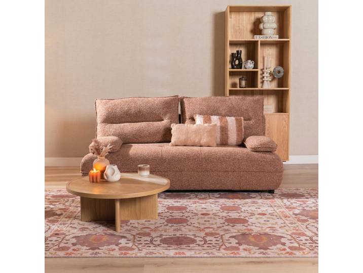 Bronx71 Schlafsofa 2-Sitzer Jona Bouclé Melange terrakotta