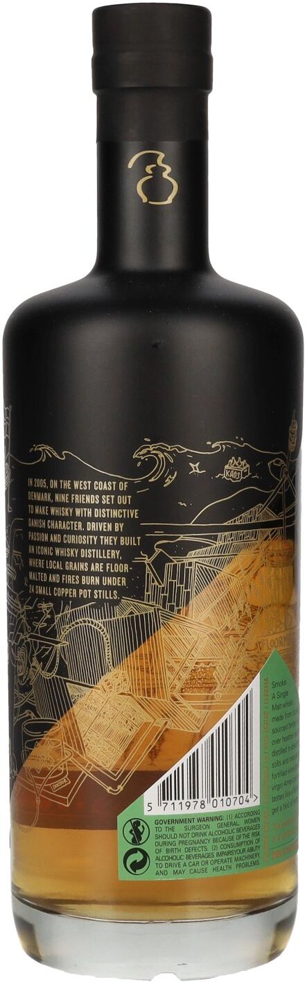 Stauning Whisky Stauning SMOKE Floor Malted Smoked Barley Danish Single Malt Whisky 47% Vol. 0,7l