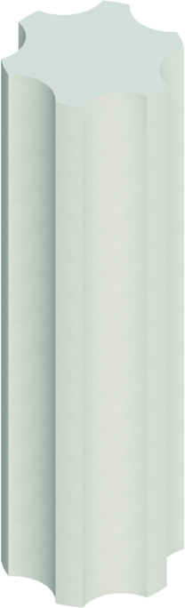 Schedel Multistar Säule Kontur SH31056 Ø 30cm, Länge 100cm