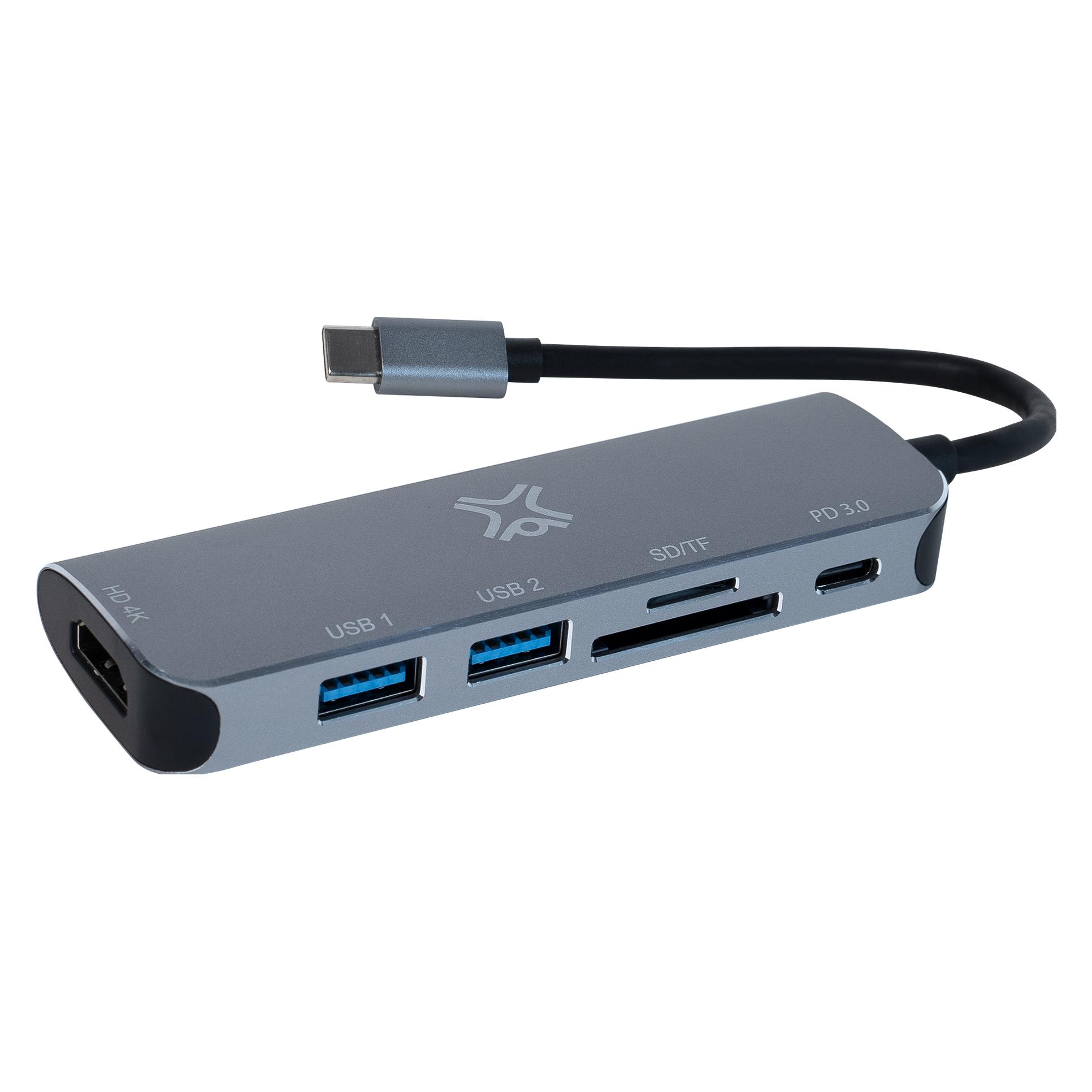 XtremeMac Type-C Hub 6 Ports (USB-C, 6 Ports) (XWH-HUB6-13)