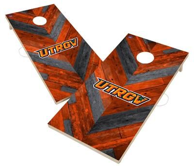 Skip's Garage Texas Rio Grande Valley Vaqueros Cornhole Board Set
