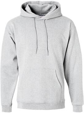 Hanes F170 Ultimate Cotton Hooded Sweatshirt in Ash size Medium